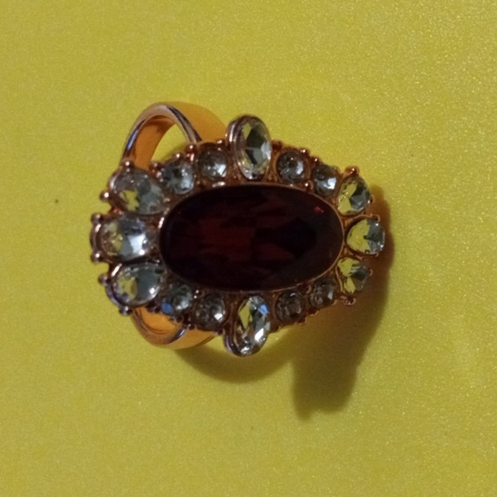 Simulated Red Ruby Ring Size 10